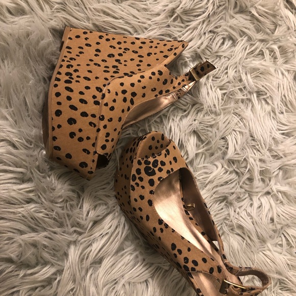 Wedge peep toe shoes - Picture 1 of 8